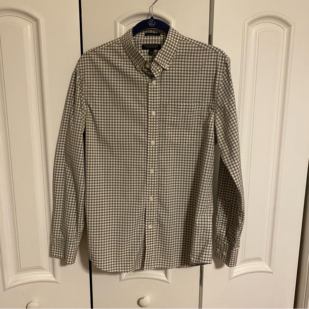 Banana Republic Slim Flex Button Down Shirt
